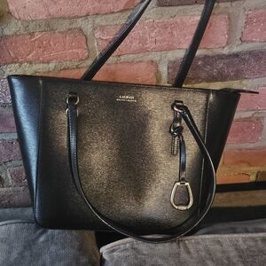 Lauren Ralph Lauren Elegant Black Tote